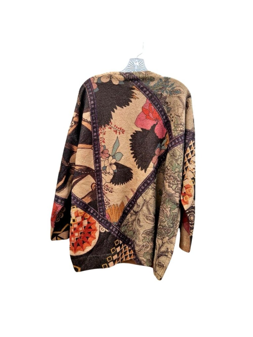 Yuma Chinese Brand Vintage Graphic Print Knit Pullover Sweater Unisex XXL - Picture 4 of 11